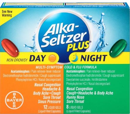 alka-seltzer plus package