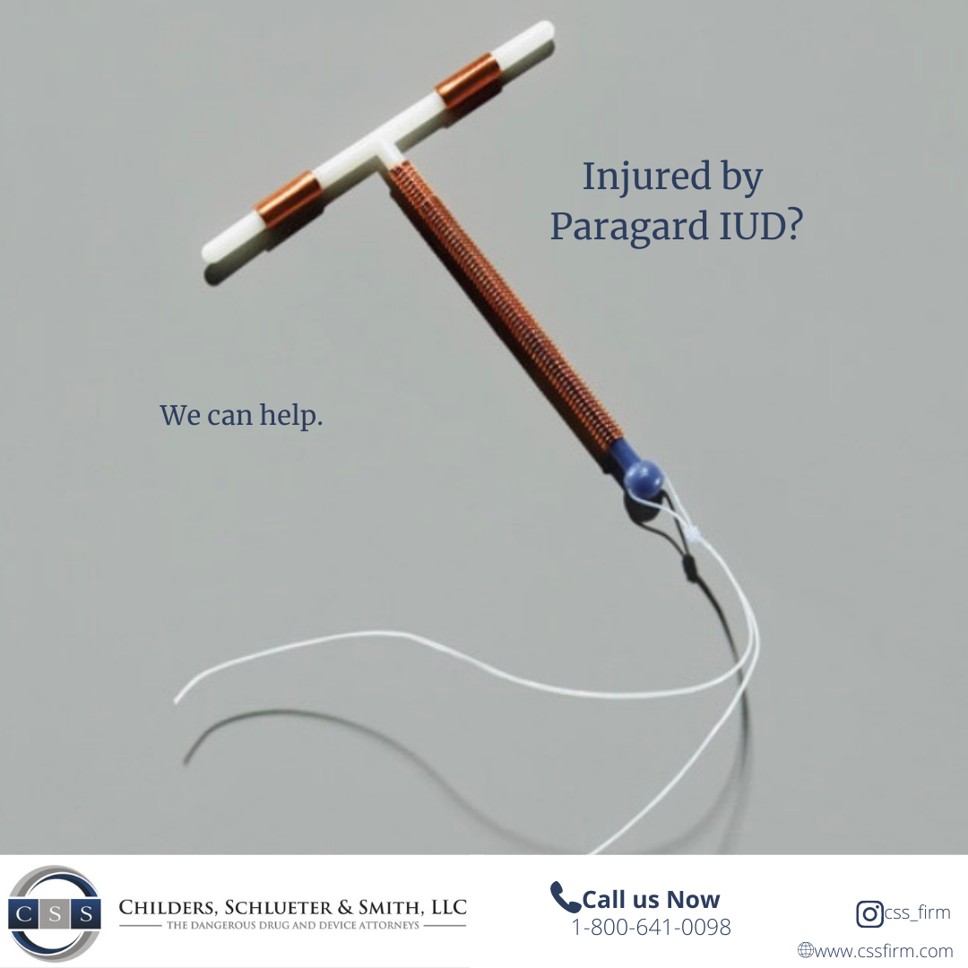 paragard iud with the words injured by paragard? We can help.