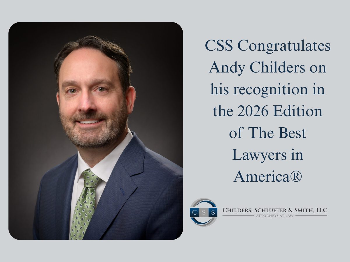 CSS Partner Andy Childers 2026 Best Lawyers in America Announcement