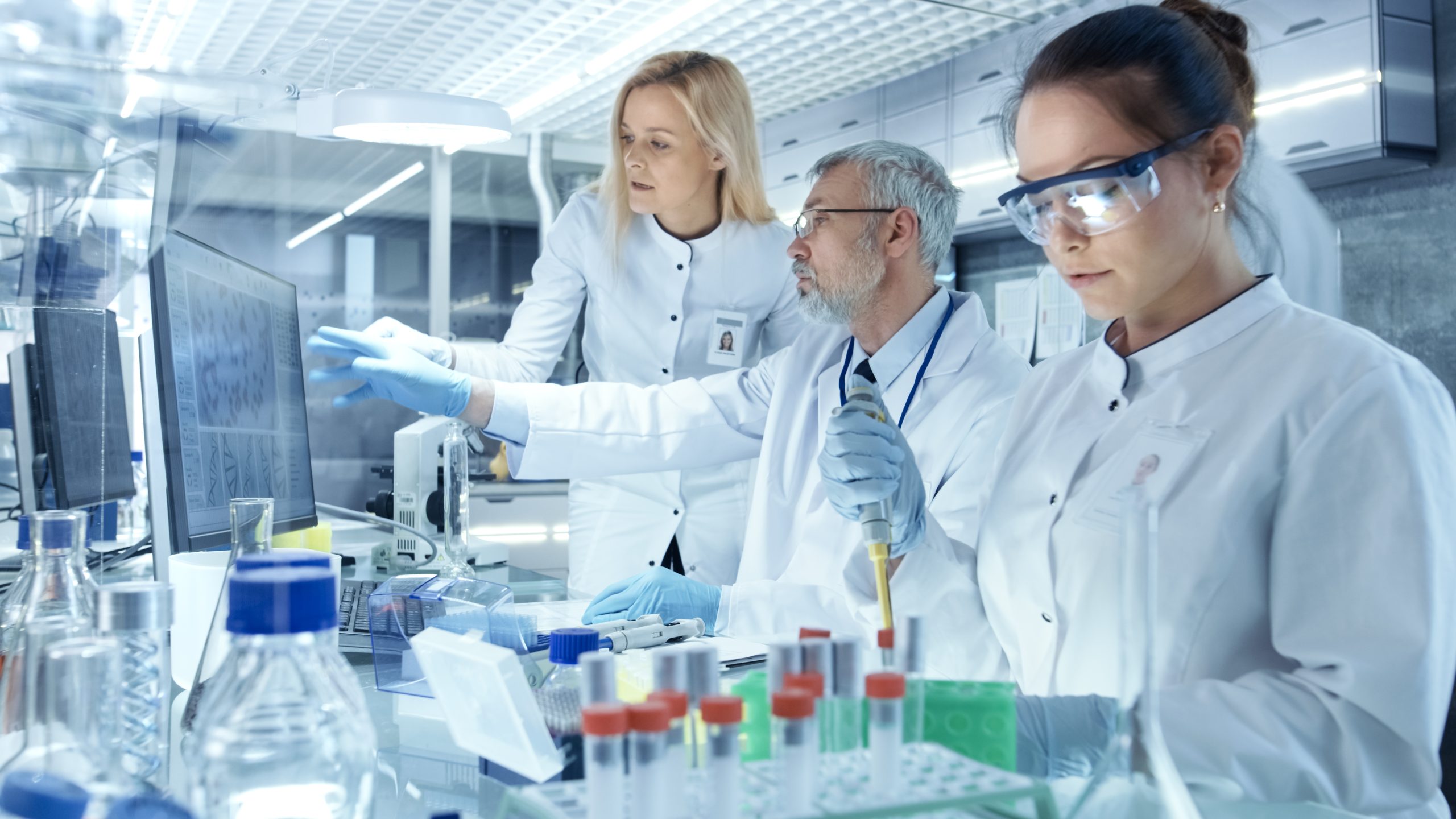 Patient receiving shot.